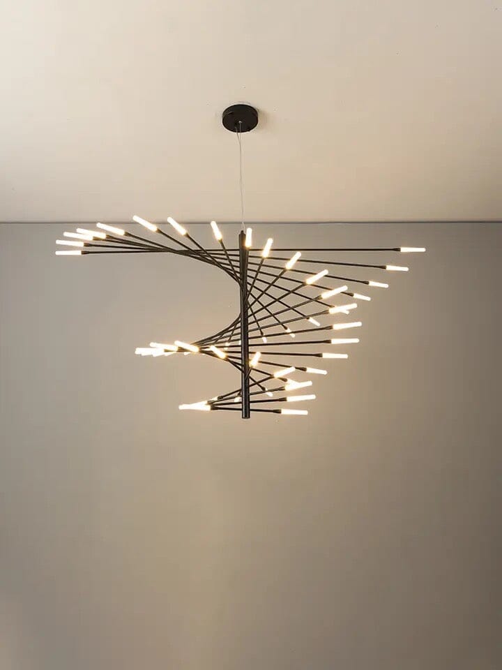 Astrae Spiral Chandelier Modern Loft Ceiling Light By Solene