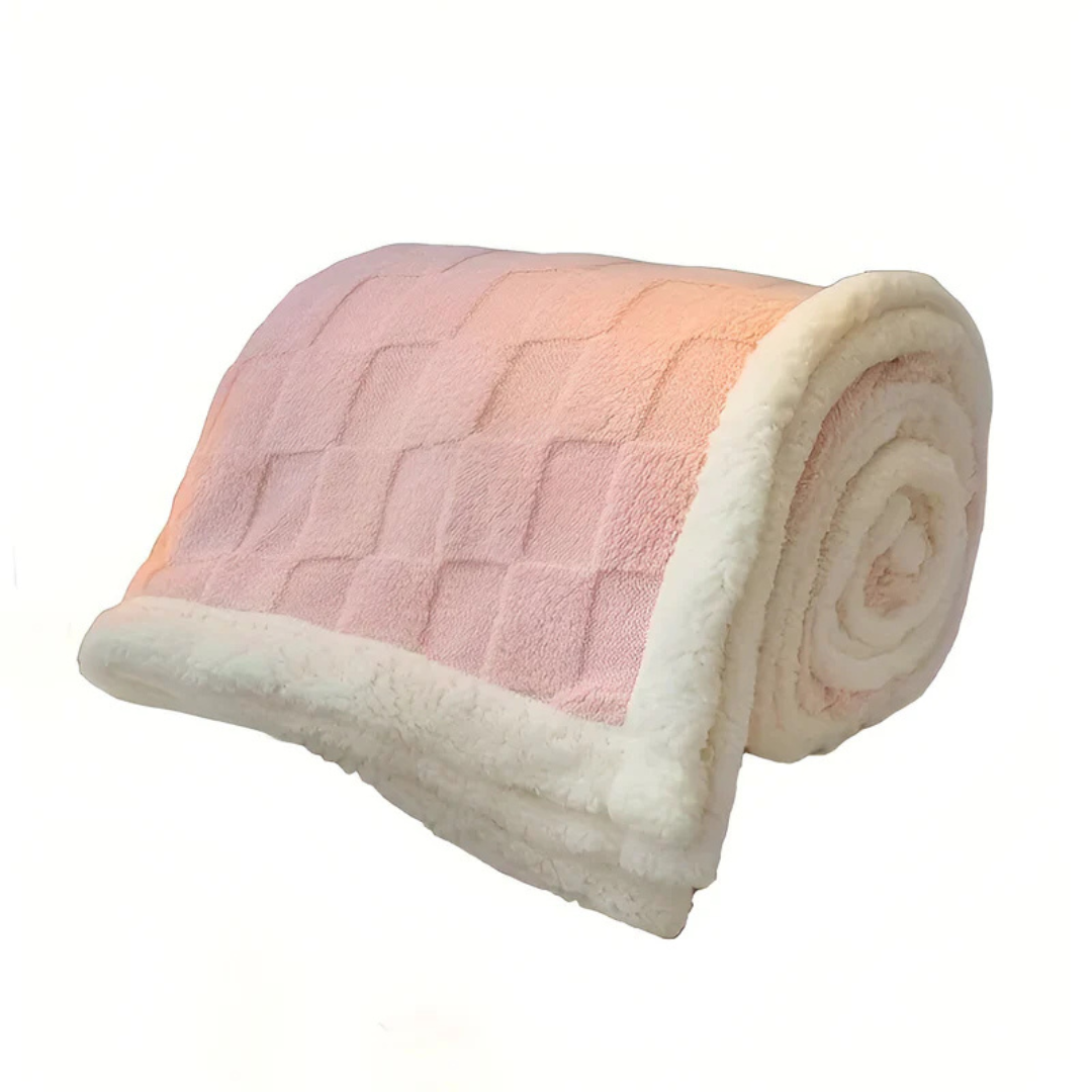 Velora | Pătură de lux reversibilă din fleece cu model în carouri