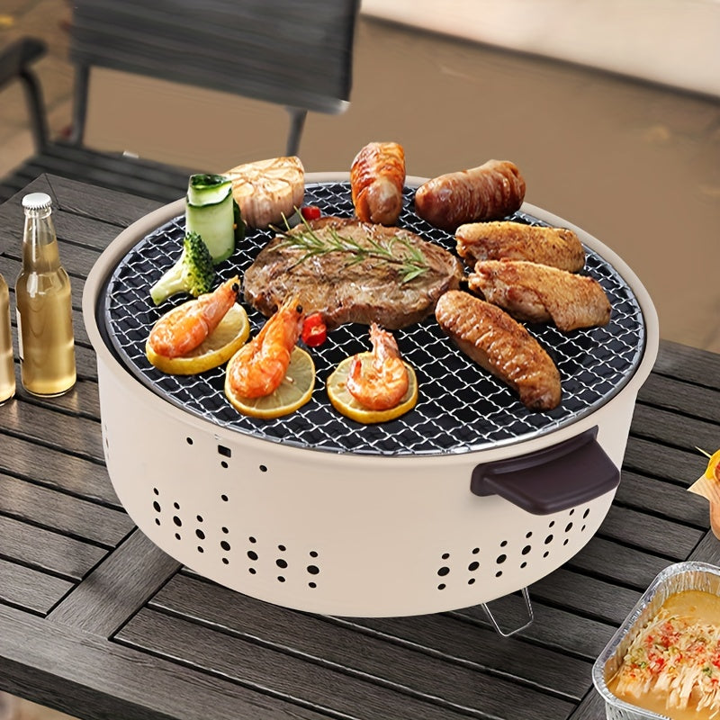 Grelhador Exterior Sem Fumo AeroGrill Circle para Churrasco no Quintal