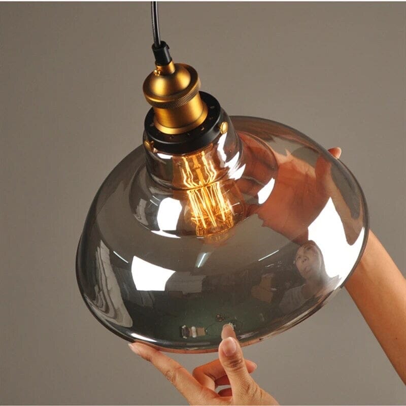 Novae Retro Glass Pendant Lights for Living Rooms and Lofts