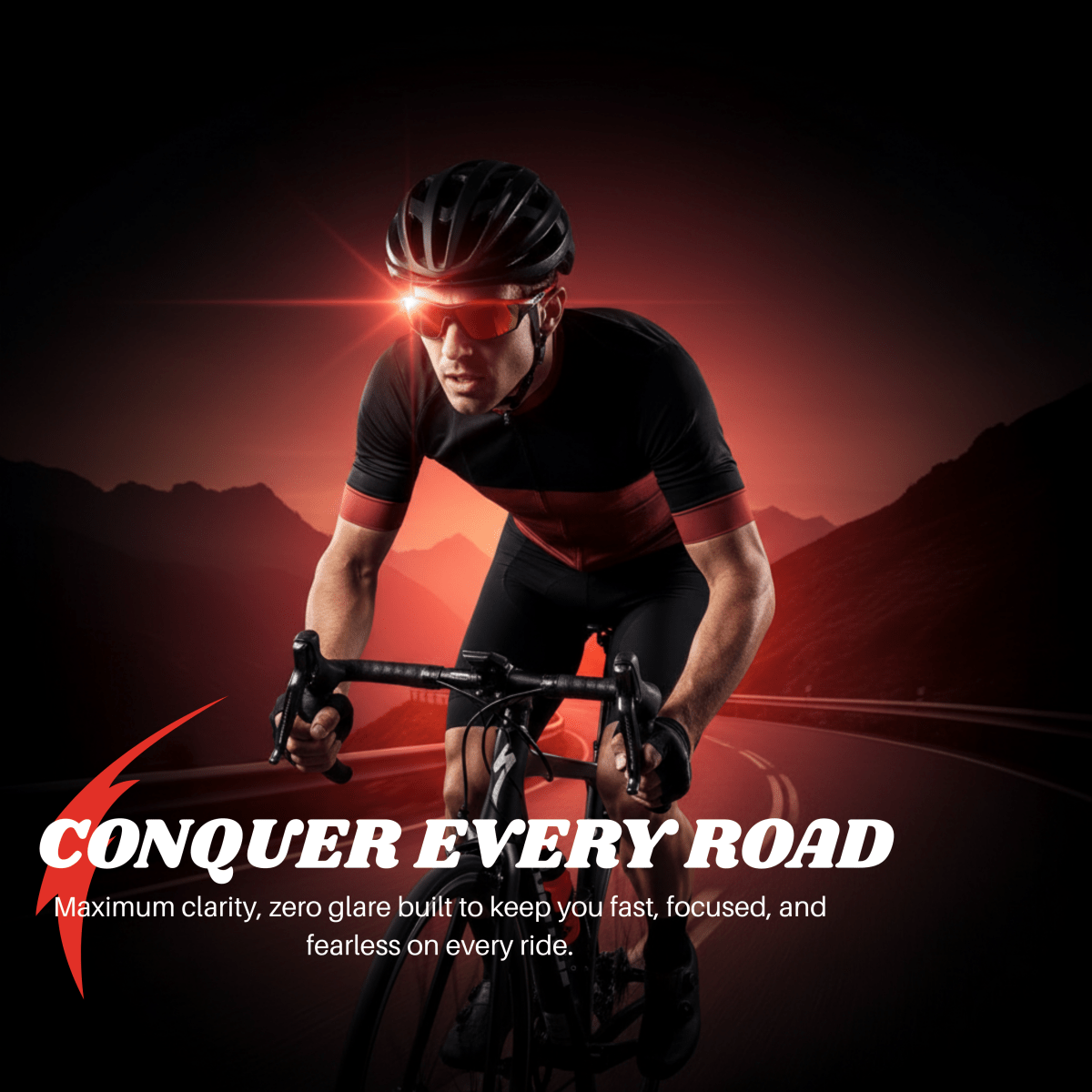 AeroSight polarisoidut urheilulasit UV400-suojalla