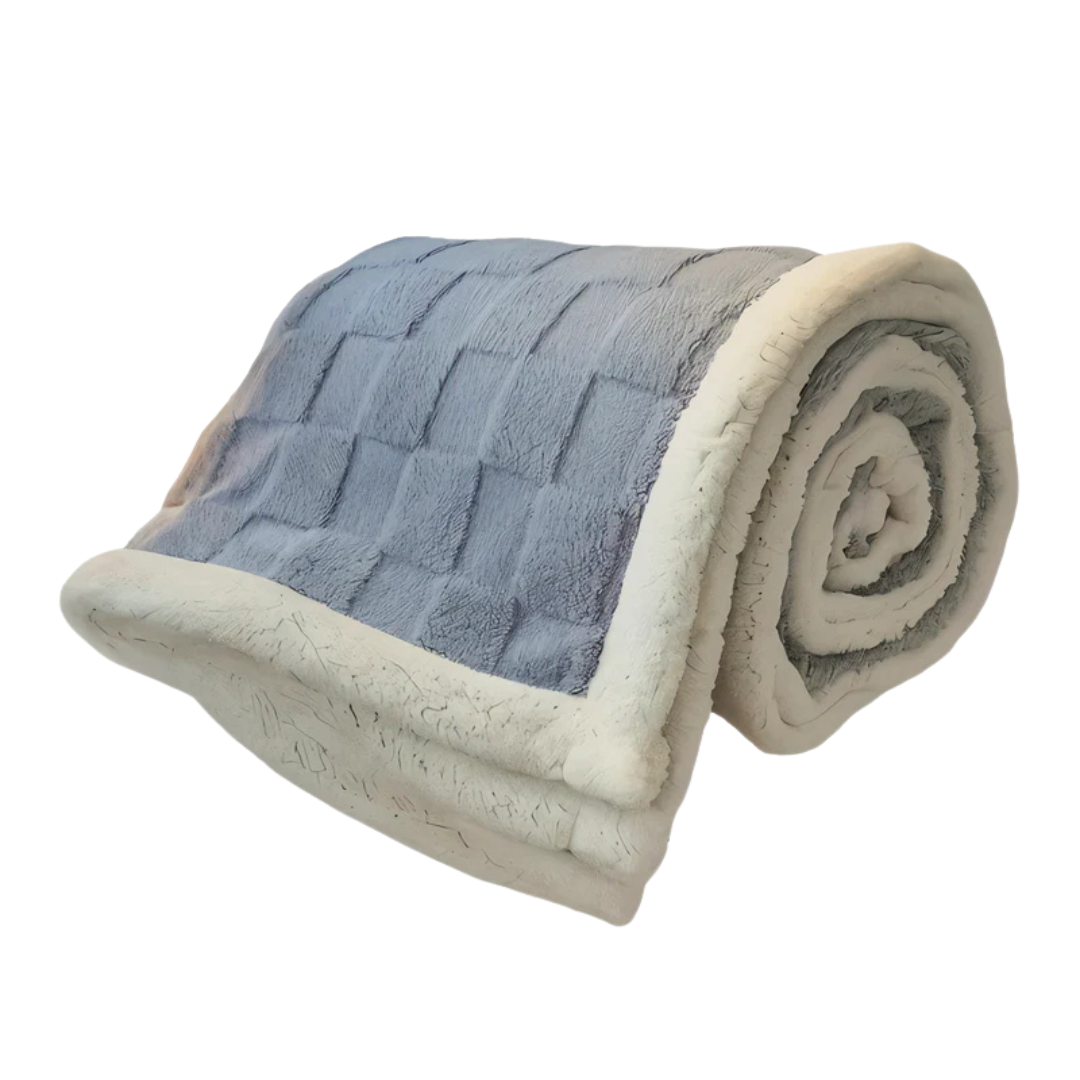 Velora | Pătură de lux reversibilă din fleece cu model în carouri