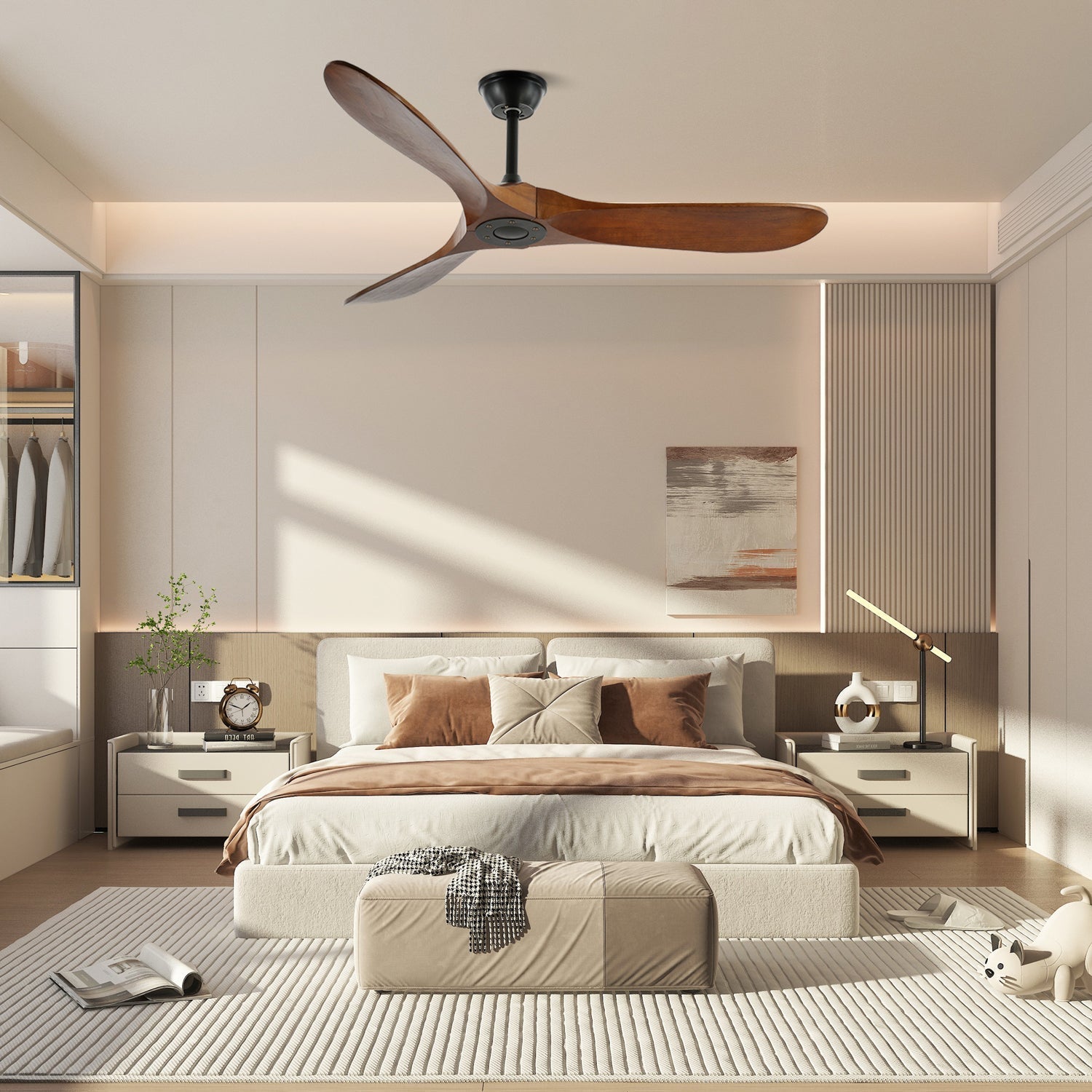 Aerelle | Ventilateur de plafond moderne silencieux avec télécommande