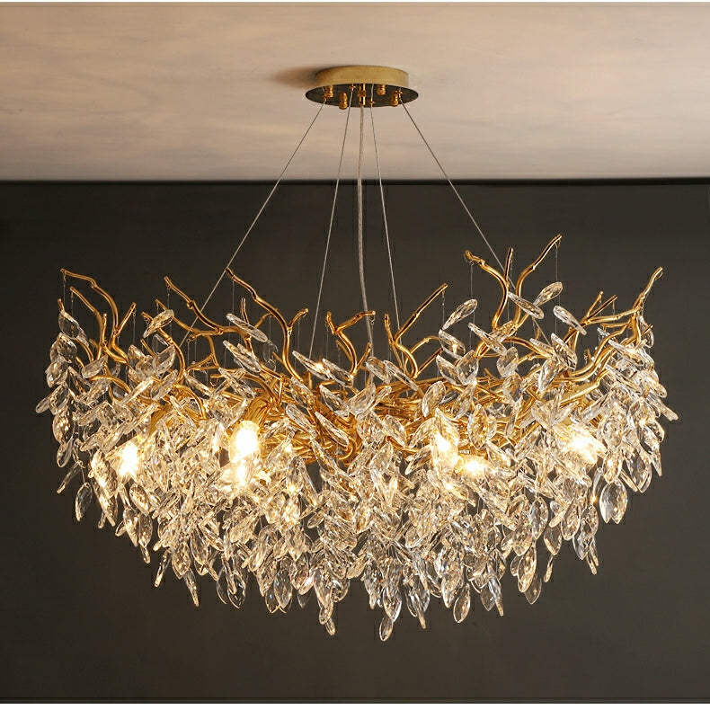 French Style Branch Crystal Chandelier For Modern Homes