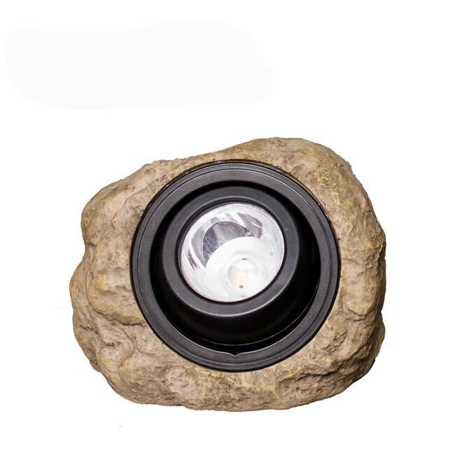 TerraLume Stone Solar LED Outdoor Lamp IP65 Waterproof