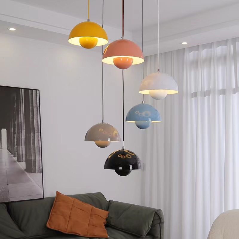 PetalGlow V2 Pendant Light With Flower Pot Lampshade For Bedroom