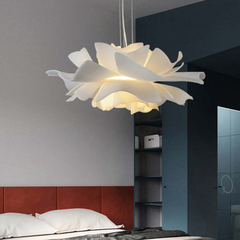 BlossomAura Pendant Light in Modern Metal and Acrylic