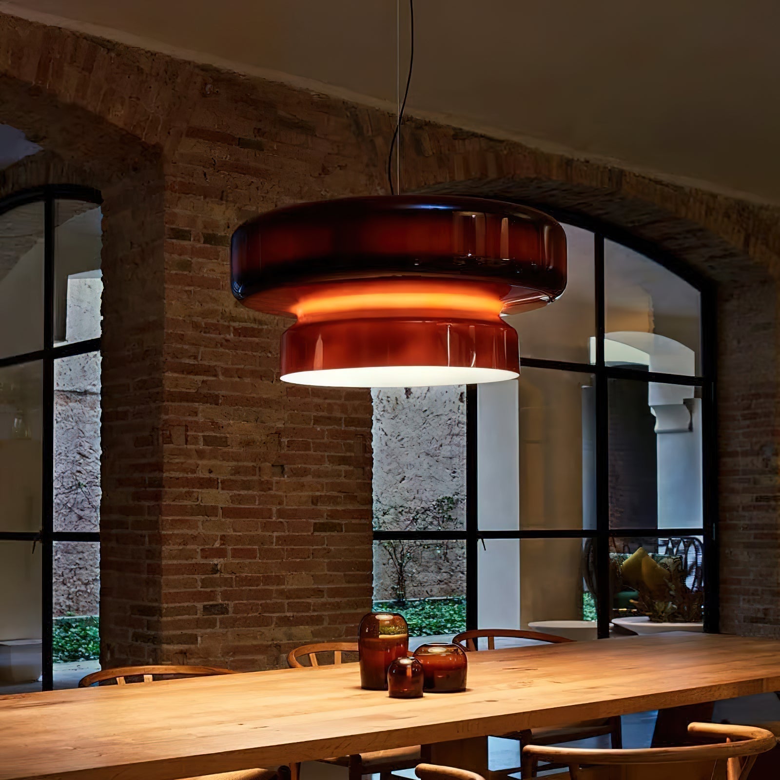 NovaLume Glass Pendant Light With Integrated LED For Modern Interiors