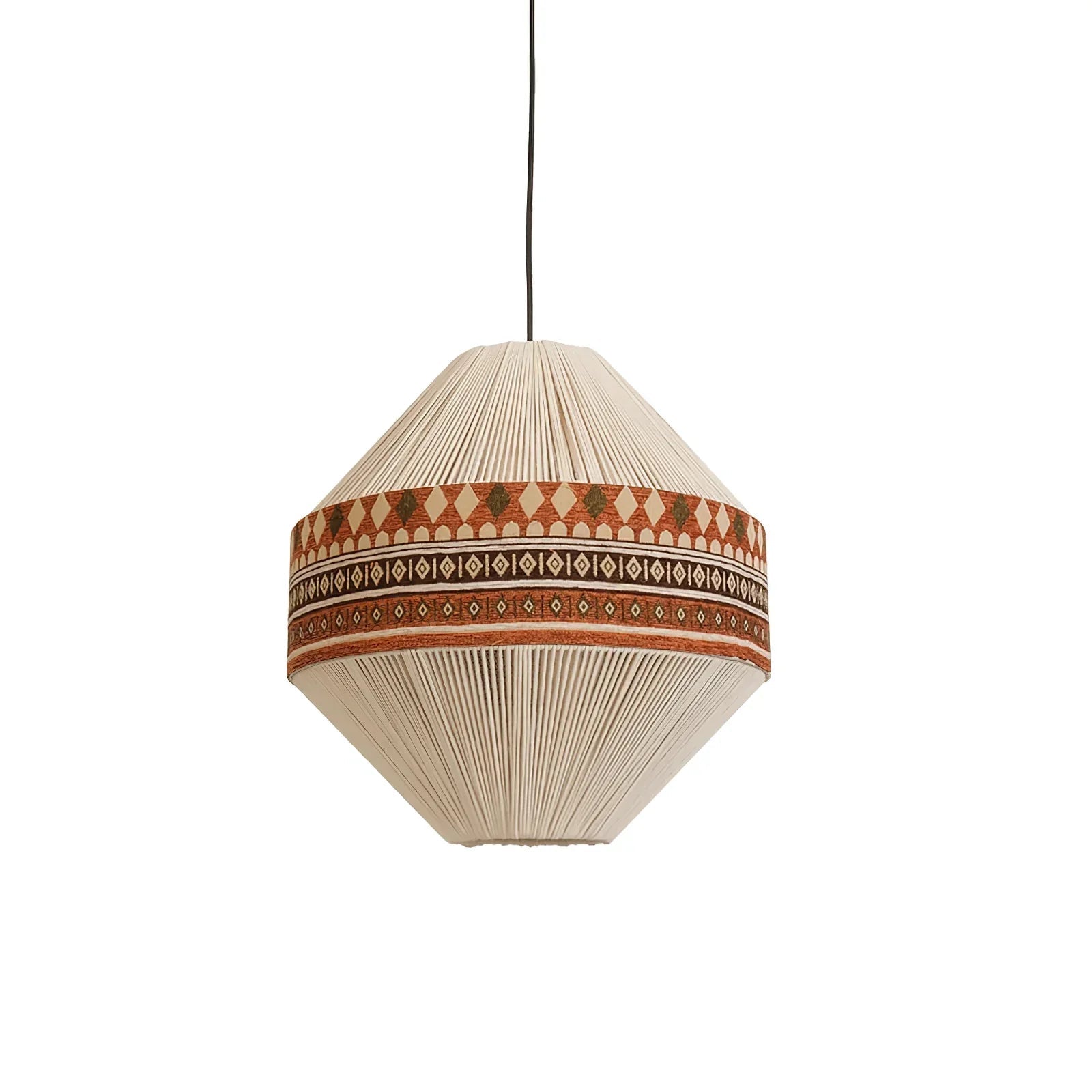 Kalora Boho Fringe Pendant Light With Tribal Motifs