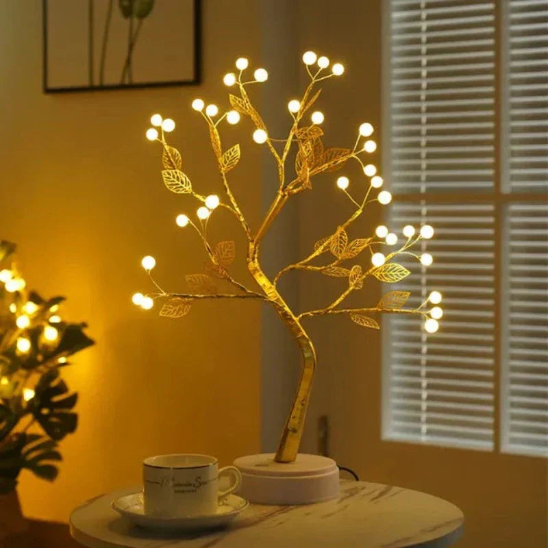 Veilleuse SylvaGlow Arbre pour Chambre d'Enfants Lumière Douce