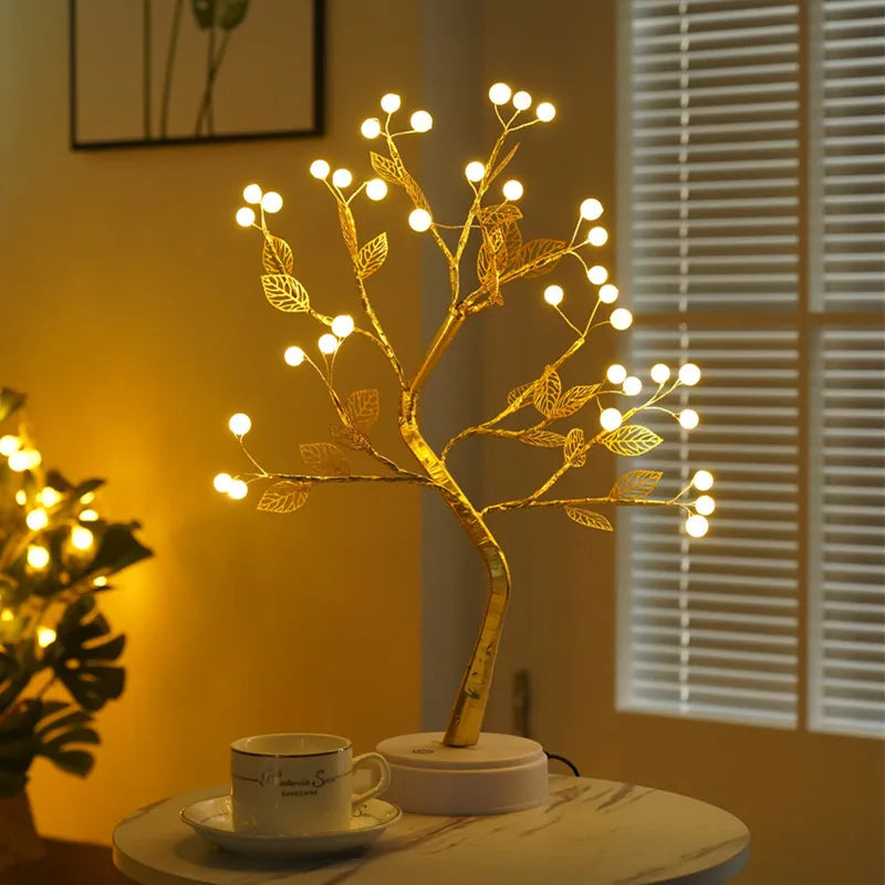 Veilleuse SylvaGlow Arbre pour Chambre d'Enfants Lumière Douce