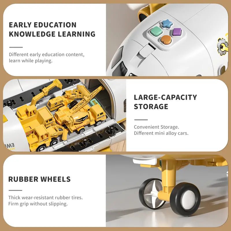 AeroSpark Buntes Interaktives Flugzeugspielzeug Mit Blinkenden Lichtern Für Kinder