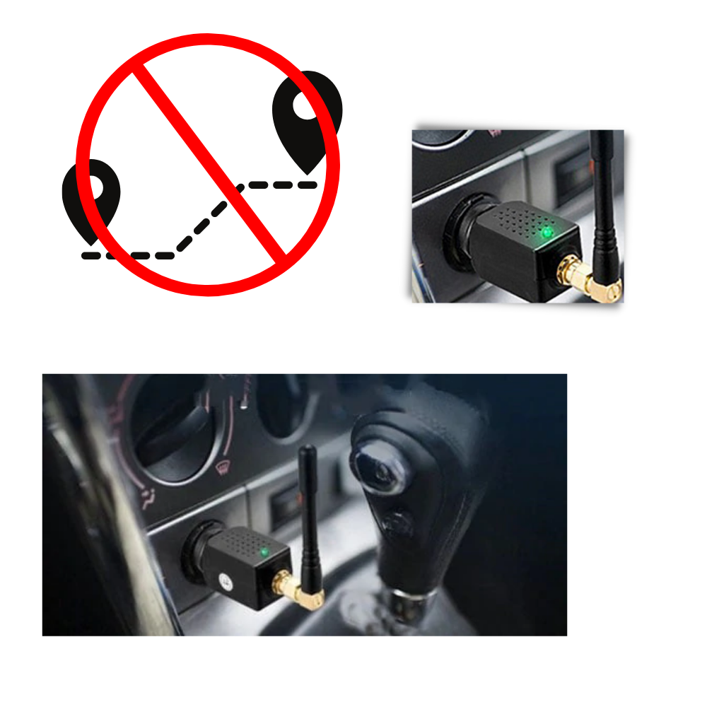 12V Lighter Powered Car GPS Signal Blocker For Privacy