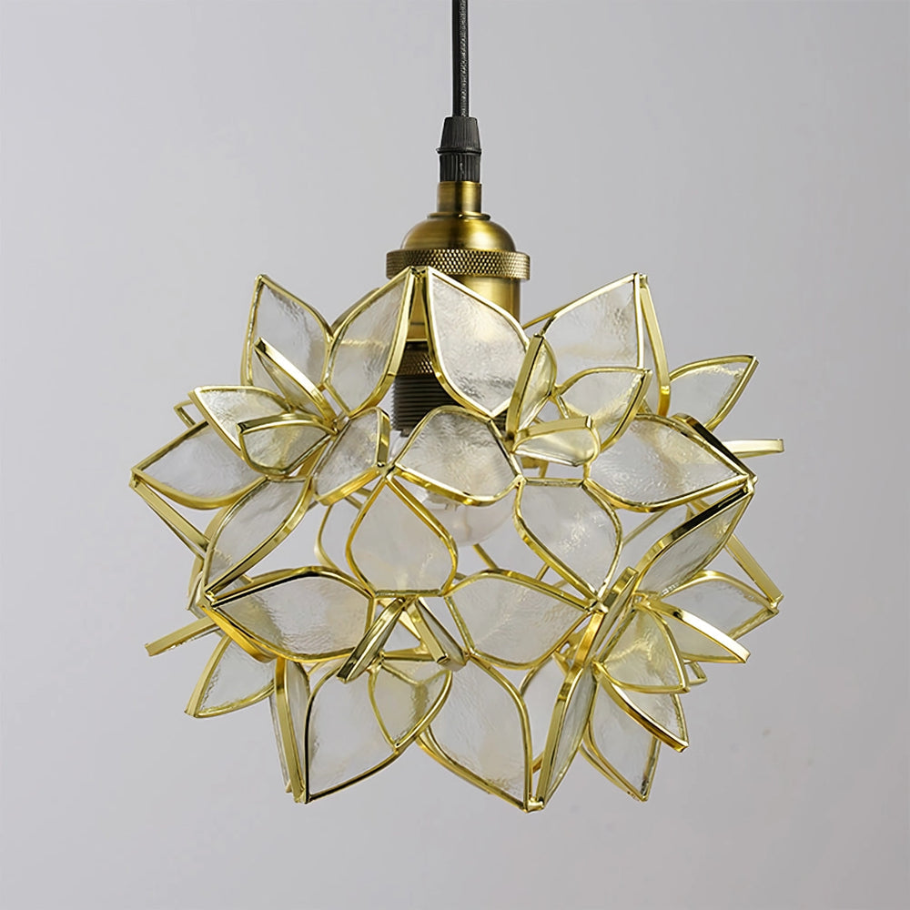 CapizLuxe Pendant Light Handcrafted Ceiling Lamp With Elegant Glow