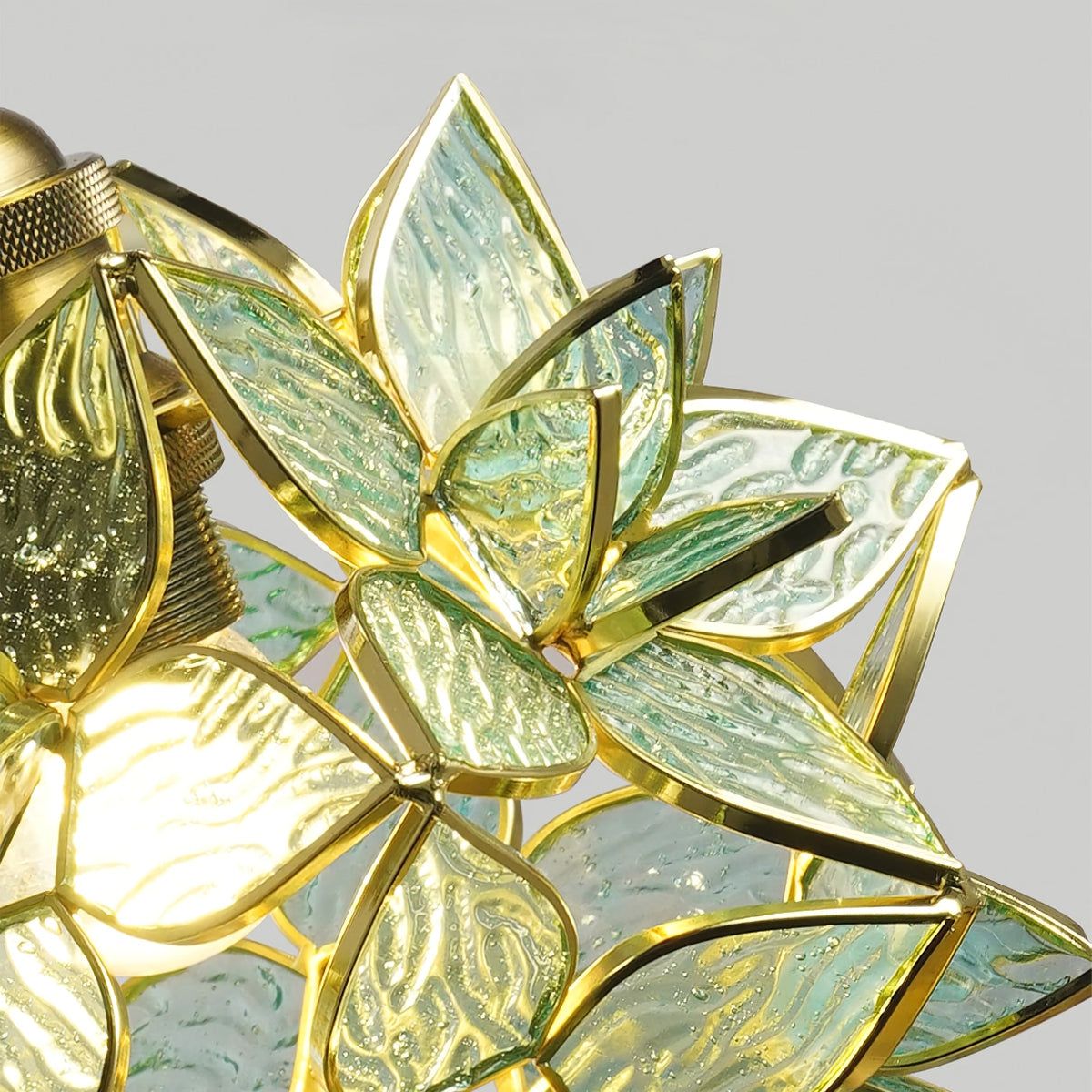 CapizLuxe Pendant Light Handcrafted Ceiling Lamp With Elegant Glow