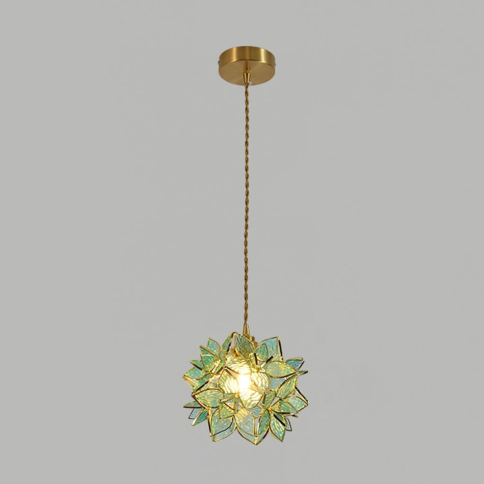 CapizLuxe Pendant Light Handcrafted Ceiling Lamp With Elegant Glow