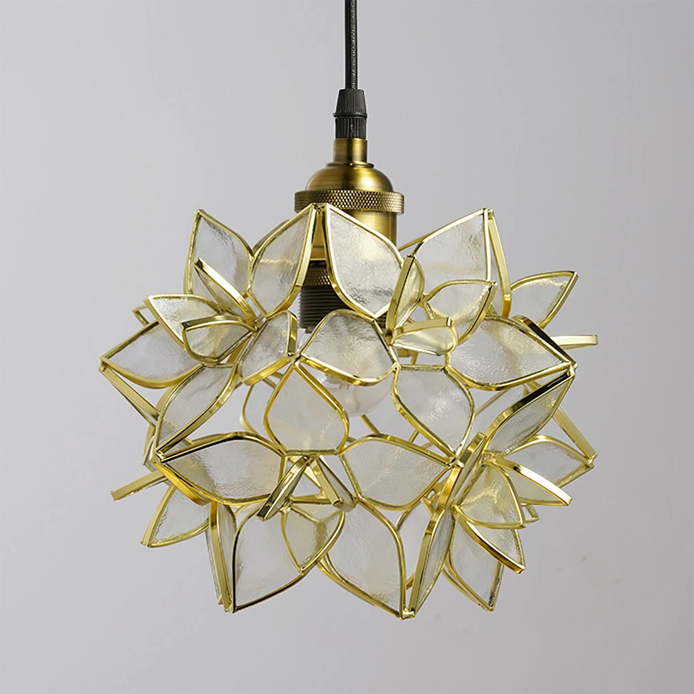 CapizLuxe Pendant Light Handcrafted Ceiling Lamp With Elegant Glow