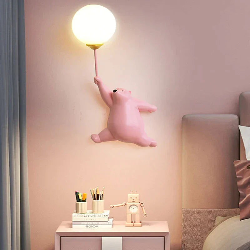 ToonGlow Kids Cartoon Wall Light Colorful Night Lamp
