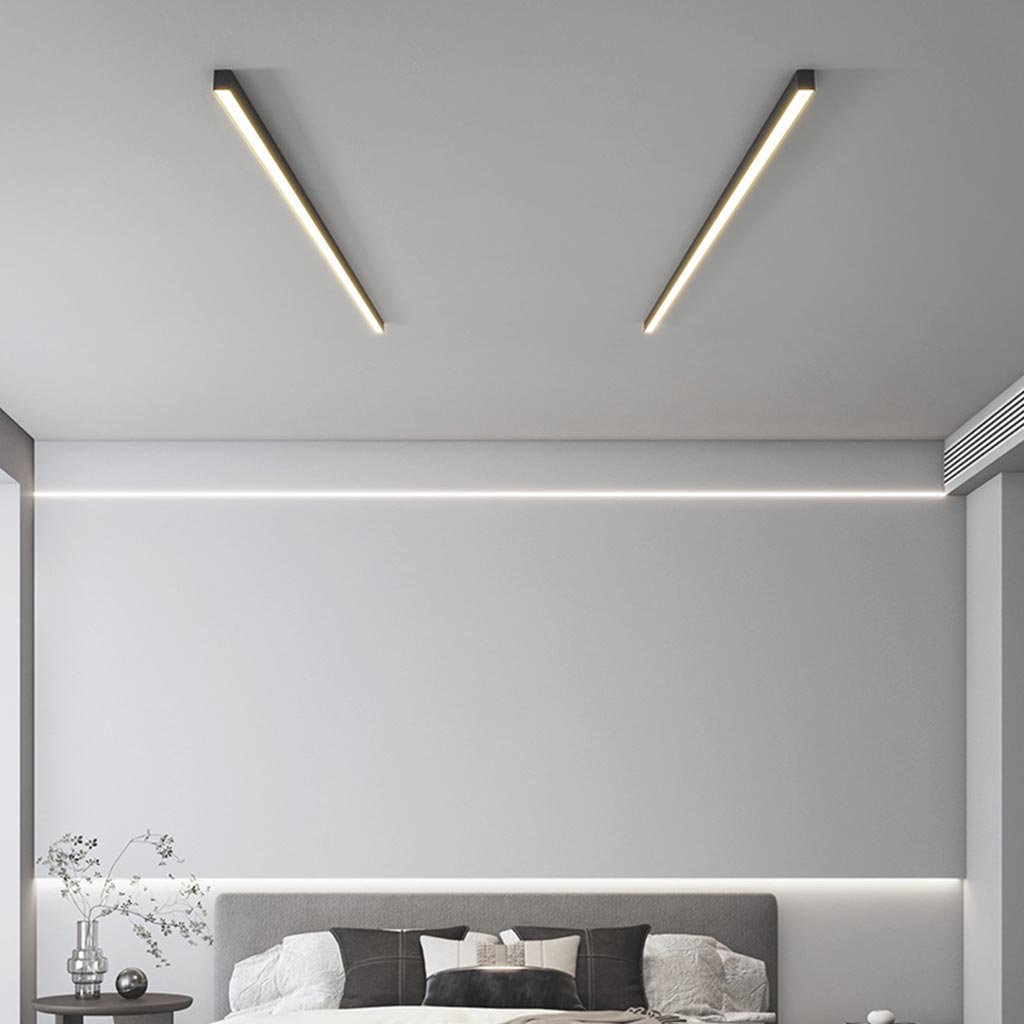Minimalist Linear Ceiling Light Bar Flush Mount LED