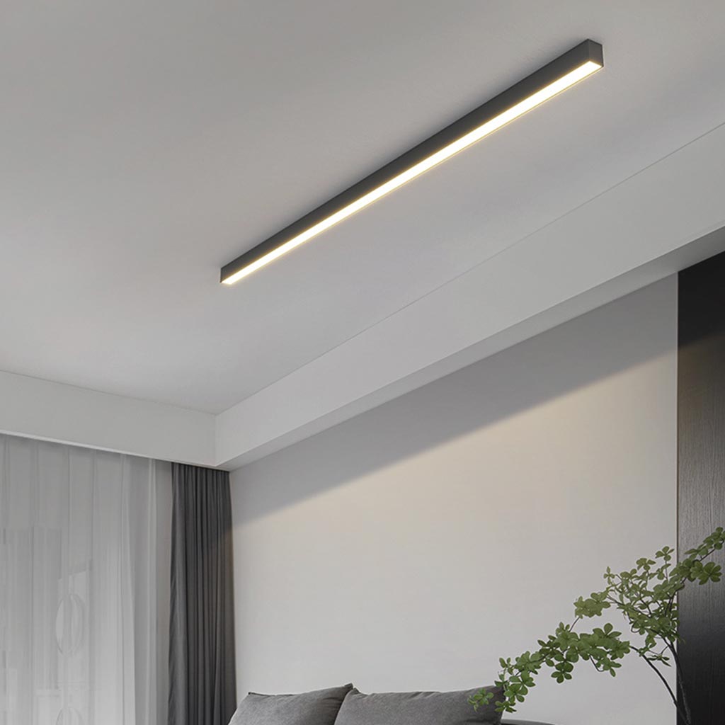Minimalist Linear Ceiling Light Bar Flush Mount LED