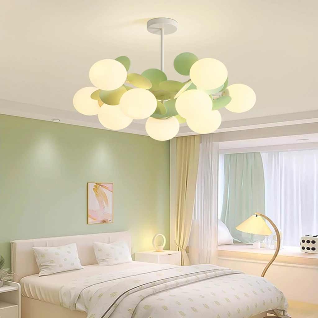 Chandelier With Modern Artistic Opal Colorful Design