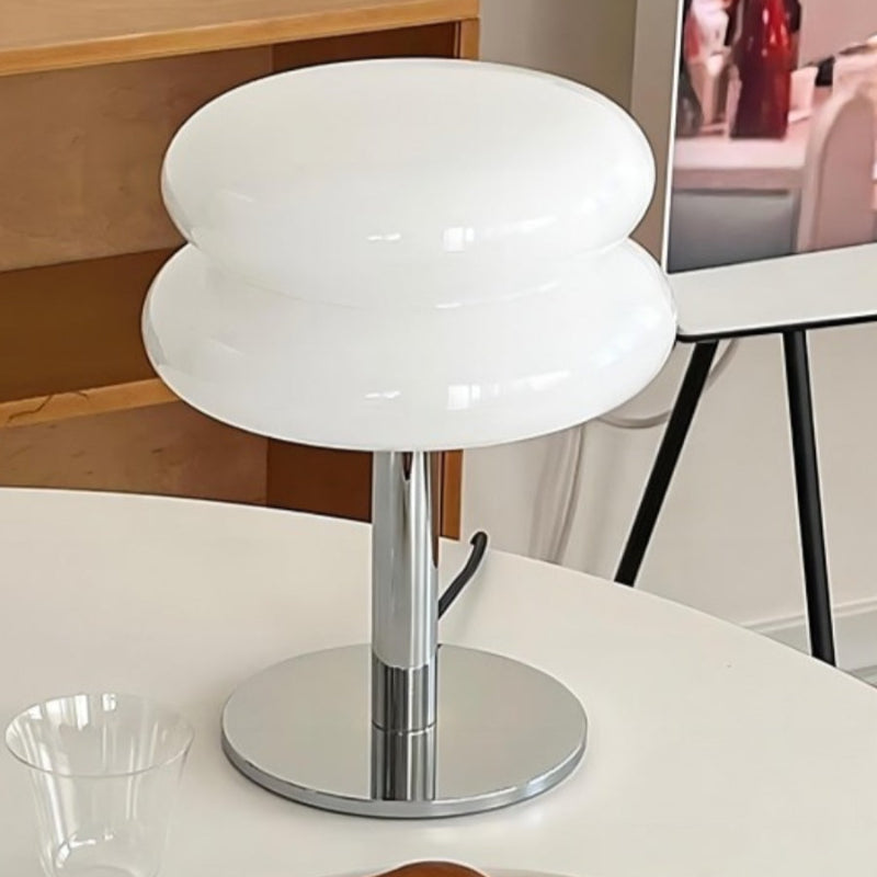 LumaStack Bauhaus-stil Färgglad Glasbordslampa med Staplad Cylinderform