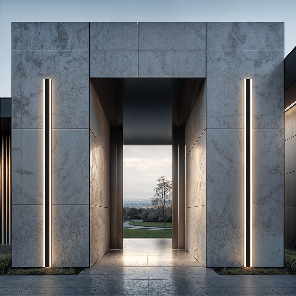 Luz de Parede LED Exterior em Alumínio Kirrelus com Design Elegante