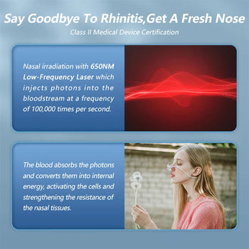 Dispositivo per il trattamento della rinite per terapia nasale e uso domestico