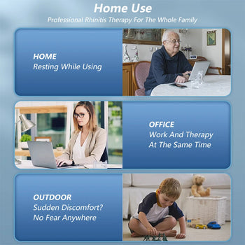 Dispositivo per il trattamento della rinite per terapia nasale e uso domestico