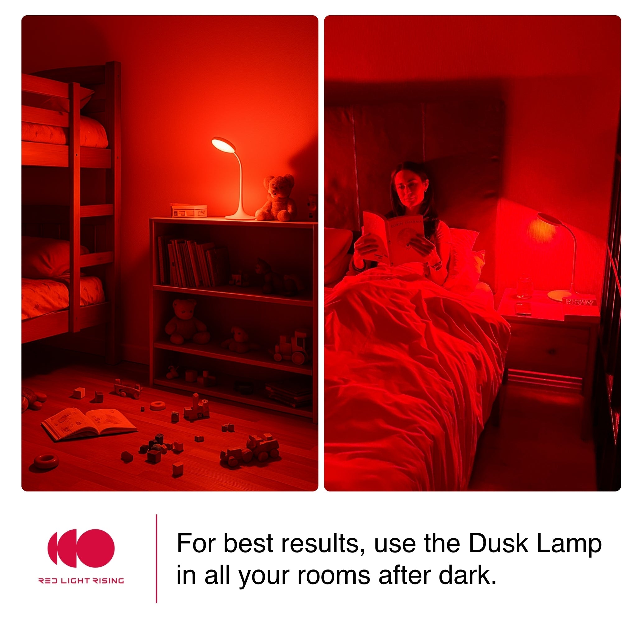 Velvet Dusk Lamp Red Light Night Light for Cozy Evenings