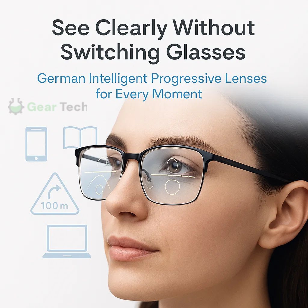 German Designed Progressive Eyeglasses for Clear All Day Vision
