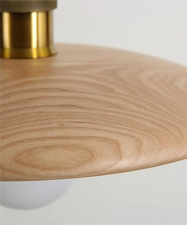 Novae Wood Ceiling Light With Handcrafted Modern Elegance