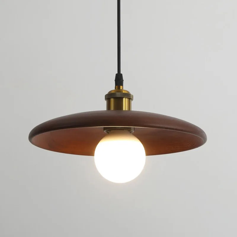 Novae Wood Ceiling Light With Handcrafted Modern Elegance