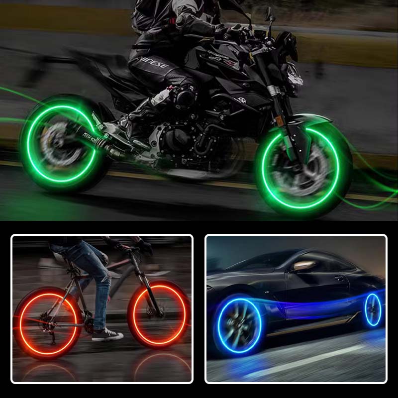 Tappi per valvole pneumatici LumaValve a LED per la sicurezza durante la guida notturna