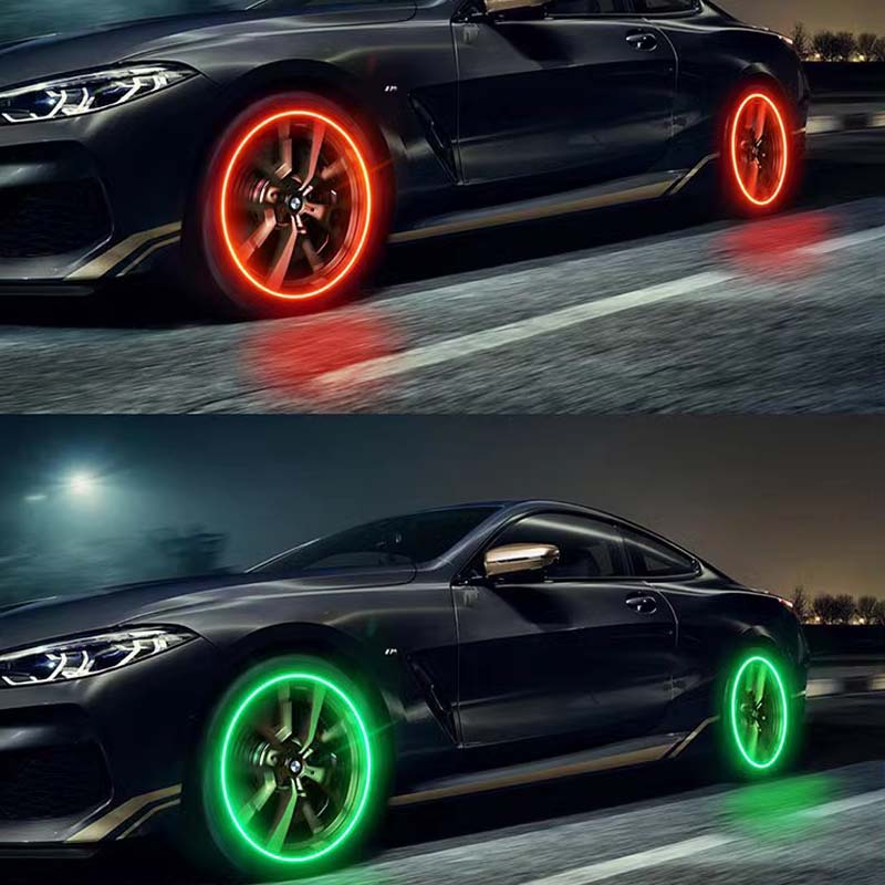 Tappi per valvole pneumatici LumaValve a LED per la sicurezza durante la guida notturna