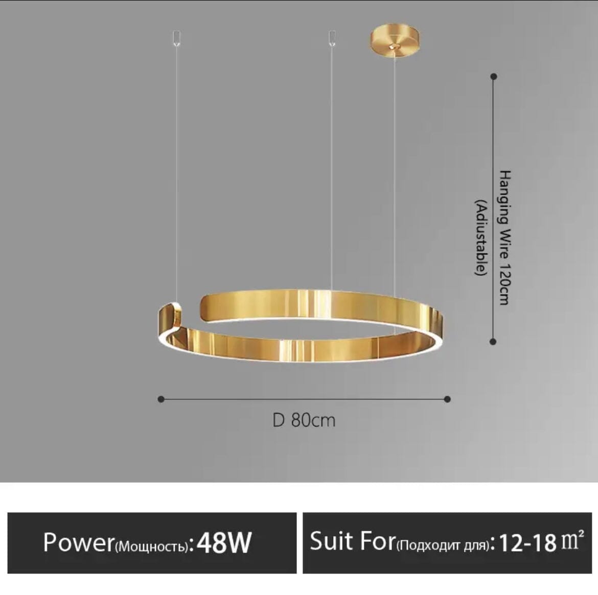 Liora Nordic Ring Chandelier Modern Elegant Lighting