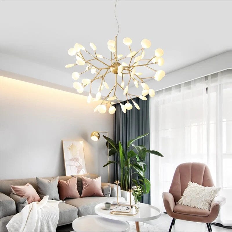 LumaFlare Iron LED Chandelier for Modern Interiors Style