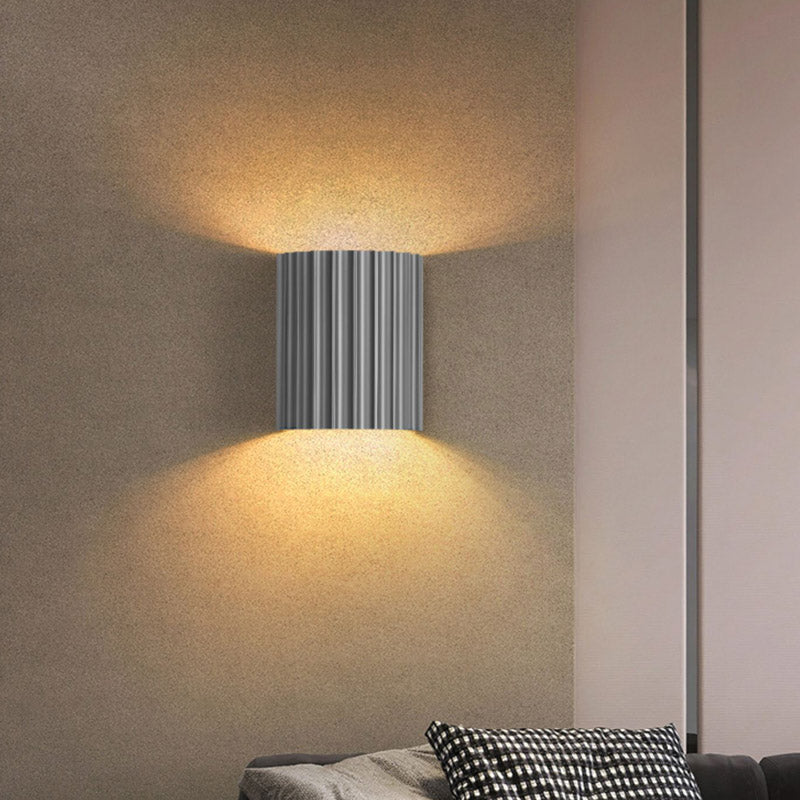 NovaRuffle Wall Light With Elegant Macaron Style Shade