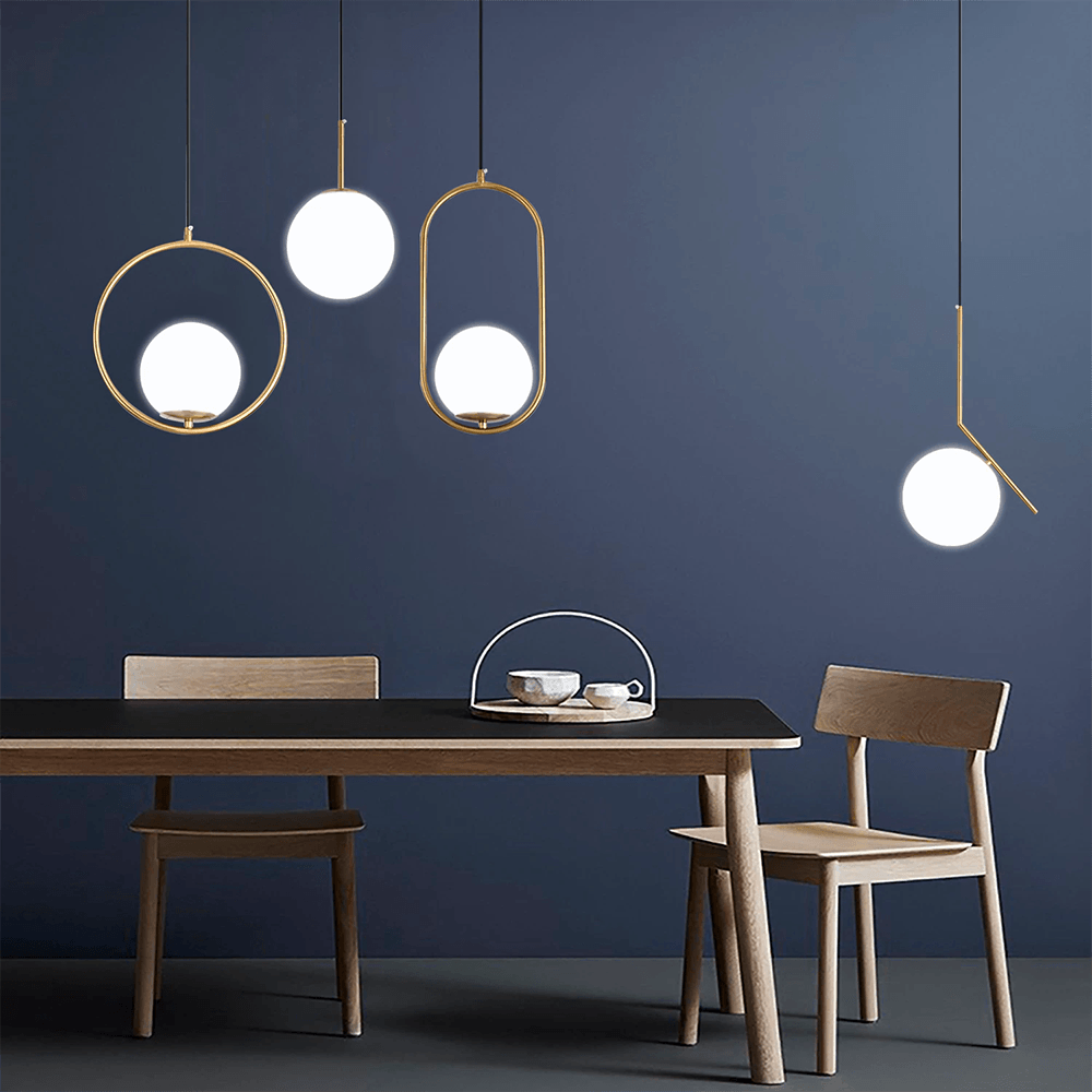 Sylvara Drop Pendant Light With Glass Shade And Brass Finish