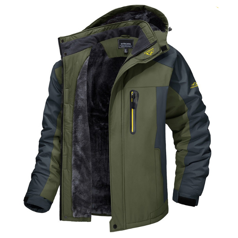 Waterproof Winter Parka For Men With Fleece Lined Cold Weather Jacket