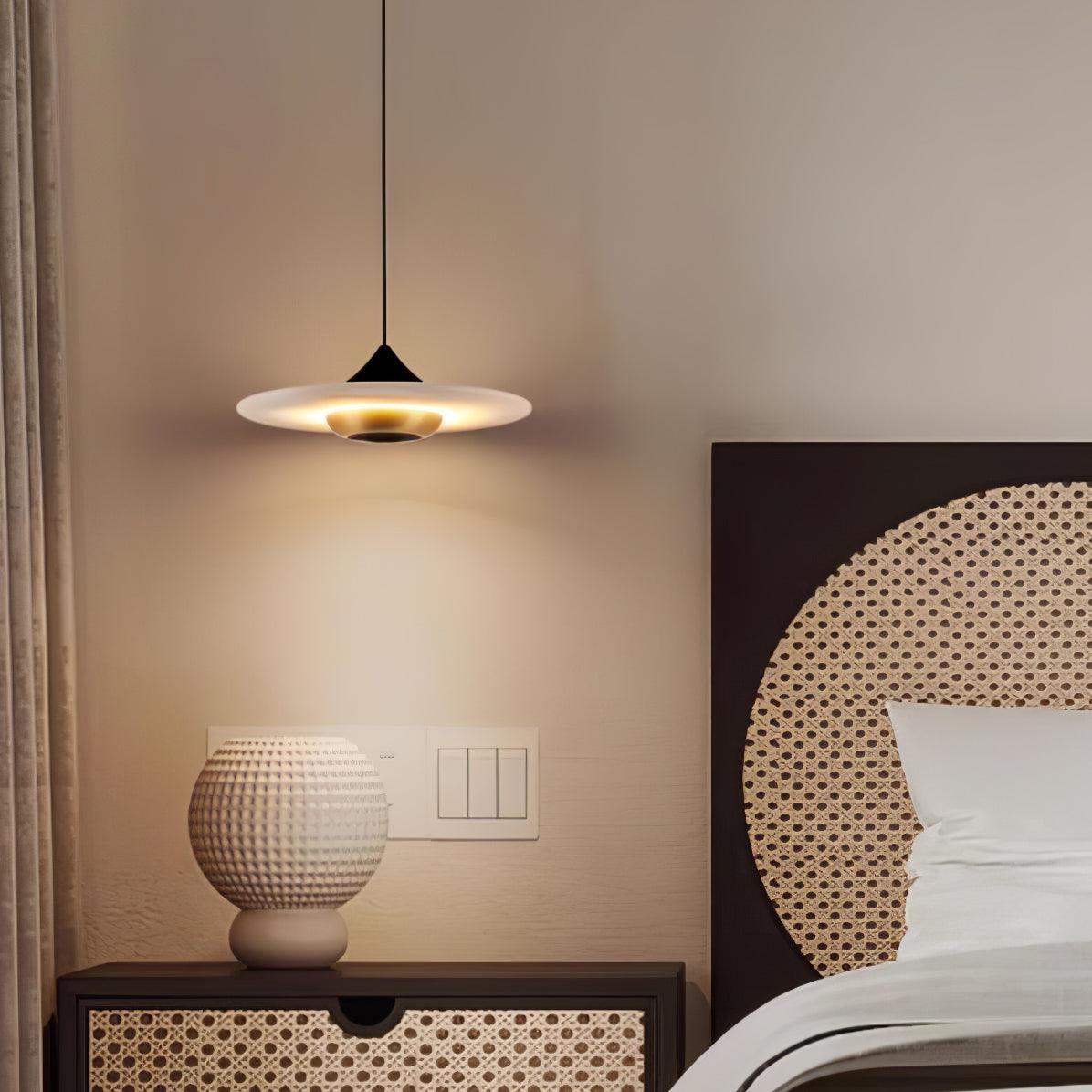 Orbis Modern Marble Flying Saucer Pendant Ceiling Light