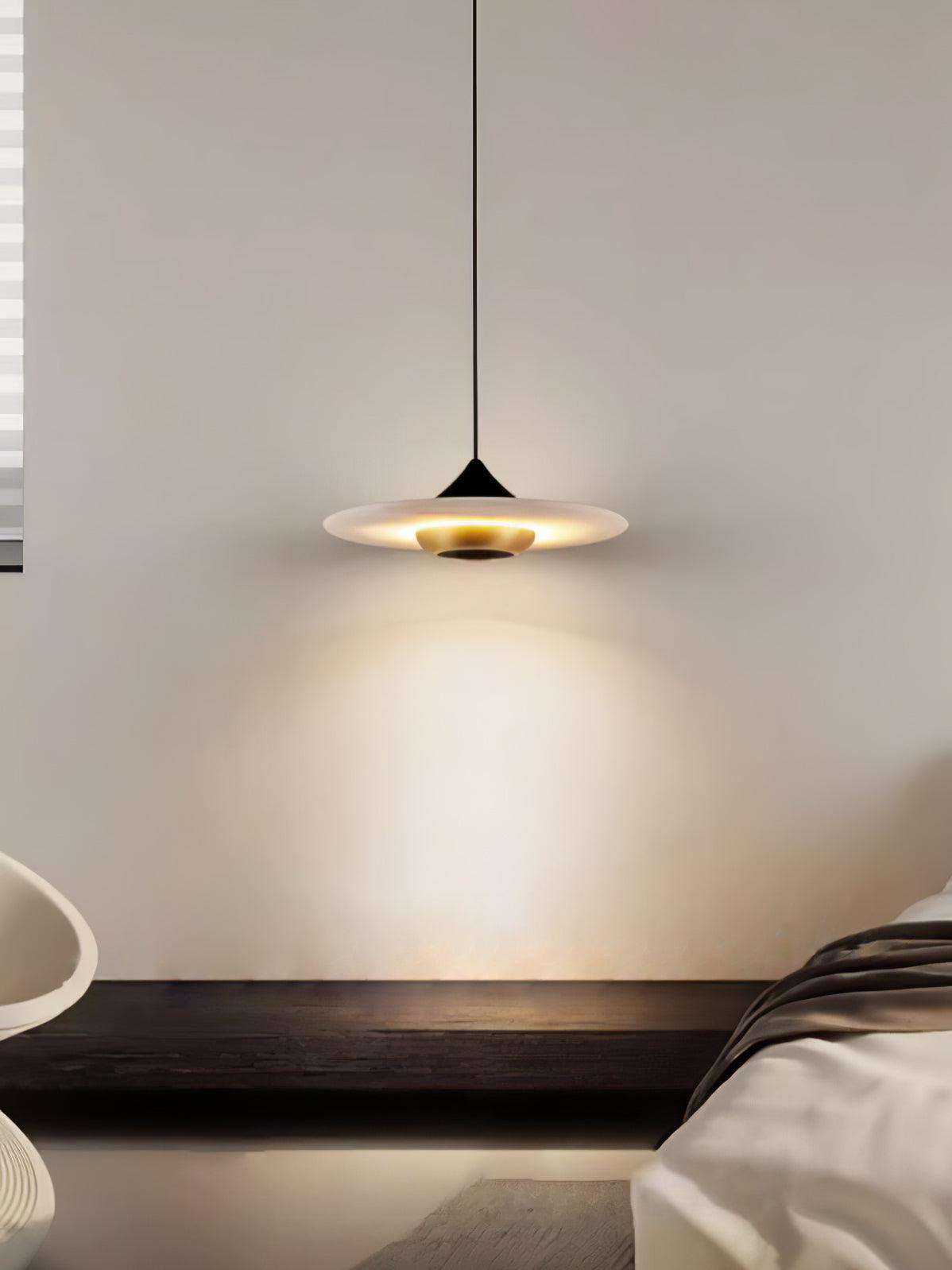 Orbis Modern Marble Flying Saucer Pendant Ceiling Light