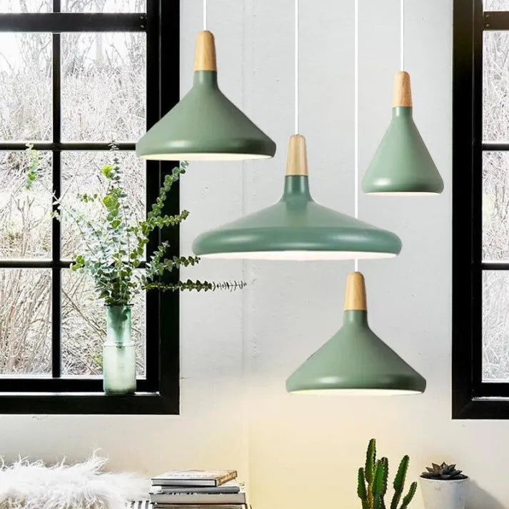 Asterra Macaron Inspired Cone Pendant Light by NyraLume Studio
