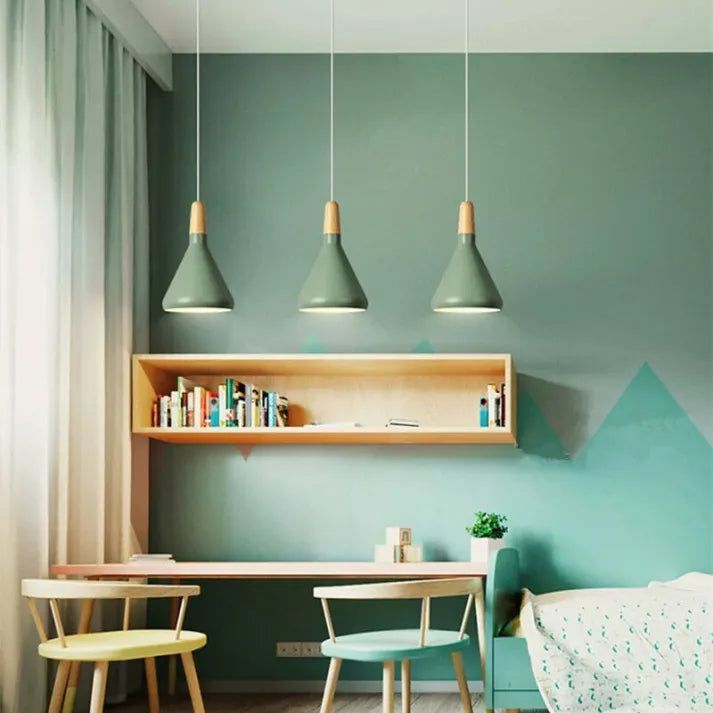 Asterra Macaron Inspired Cone Pendant Light by NyraLume Studio