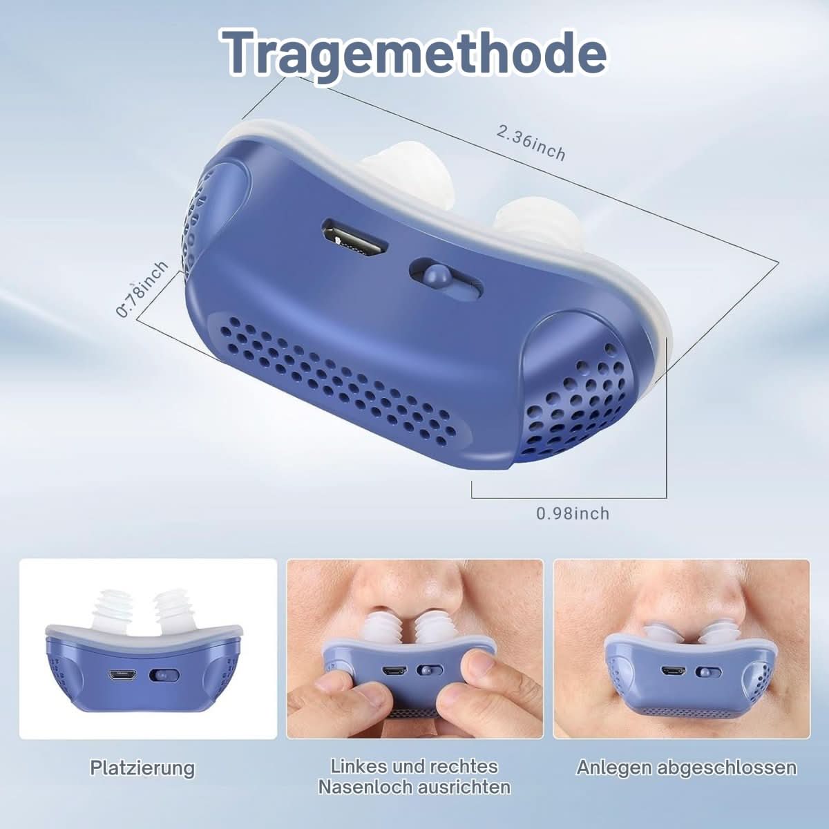 QuietBreath Compact CPAP Device For Snoring And Sleep Apnoea