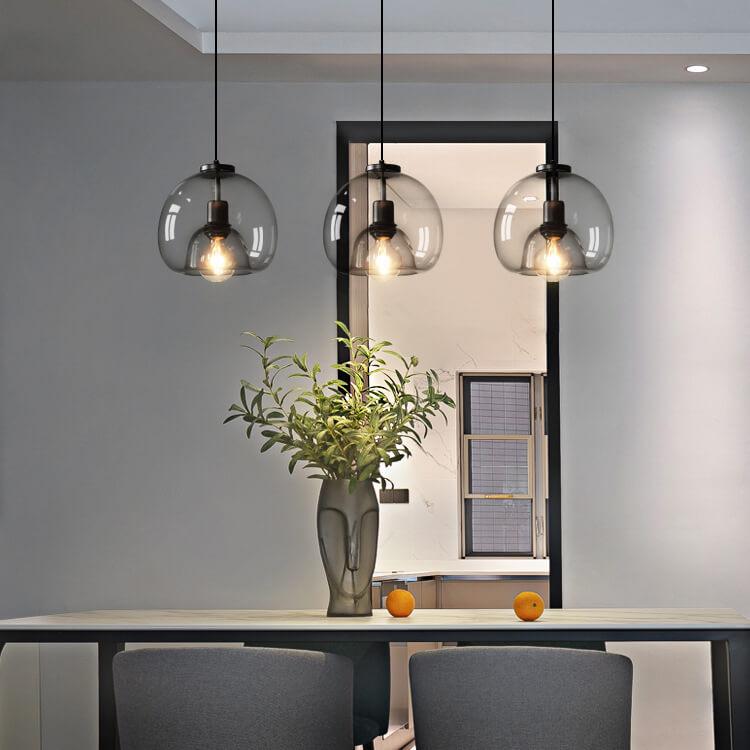 NovaQuell Blown Glass Pendant Lamp With Adjustable Height