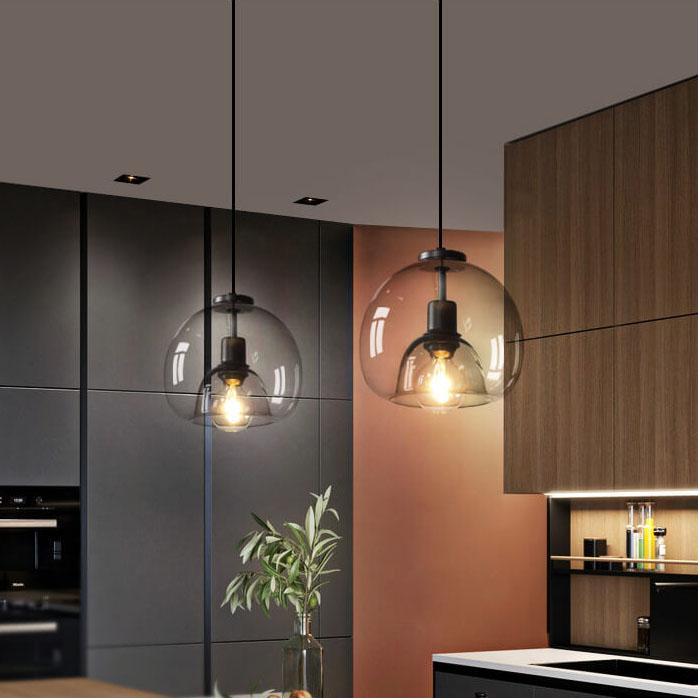 NovaQuell Blown Glass Pendant Lamp With Adjustable Height