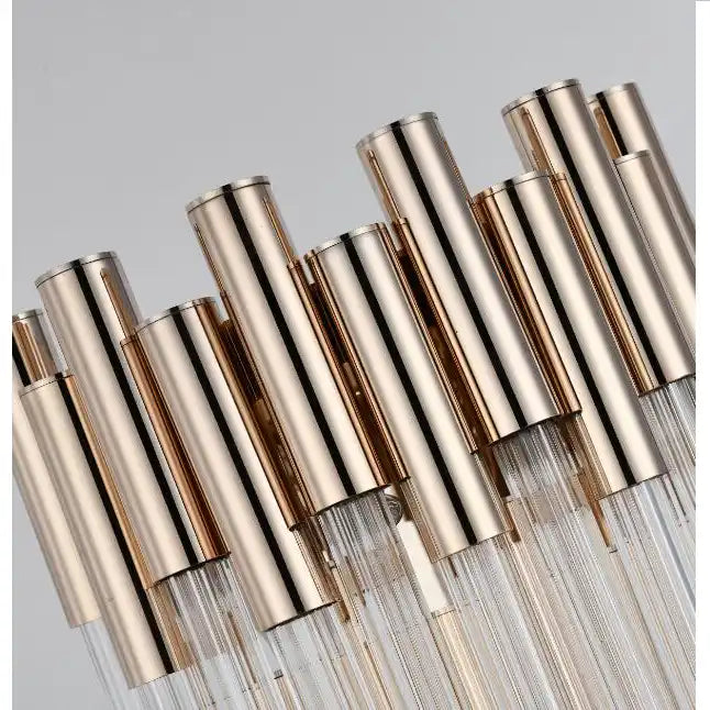 Aurelia Crystal Wall Lamp Golden Glass Round Luxury