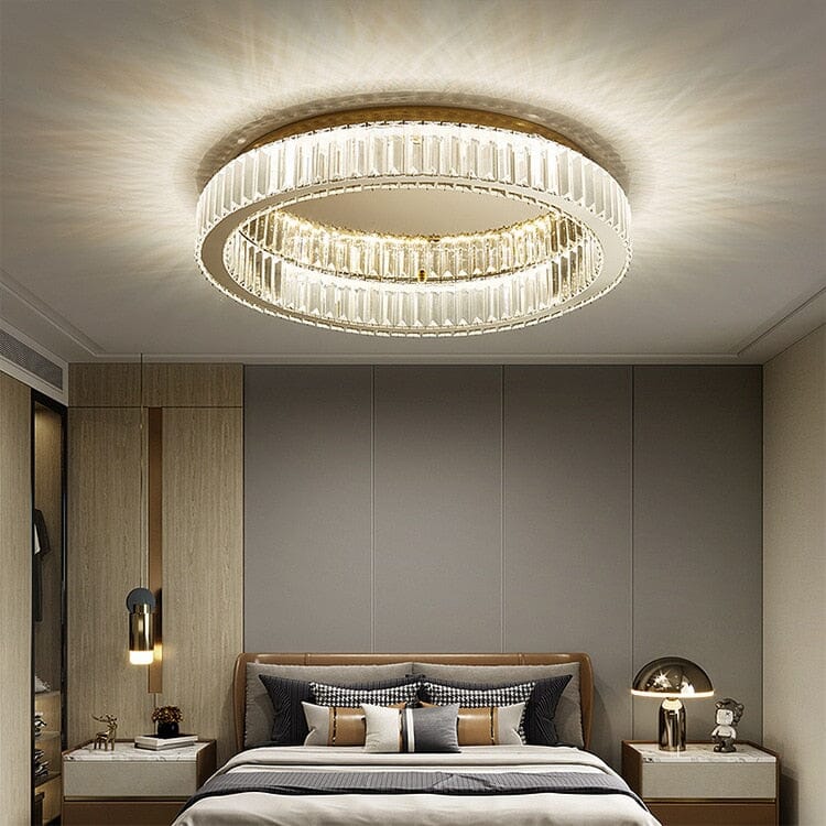 Aurelia Ring Crystal Chandelier For Soft Bedroom Lighting
