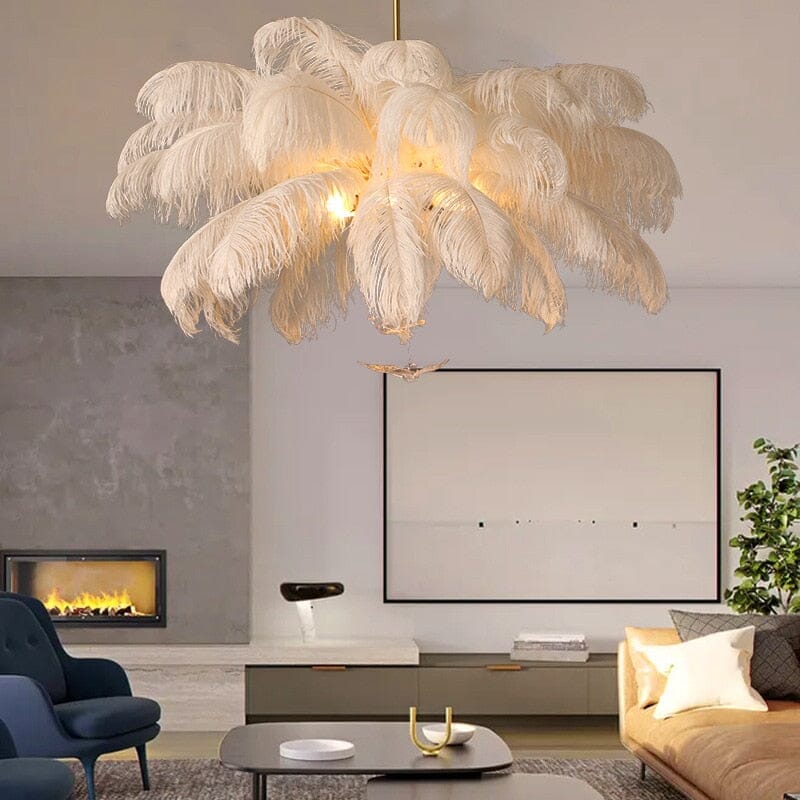 FeatherLoom Modern Chandelier Adjustable LED Pendant
